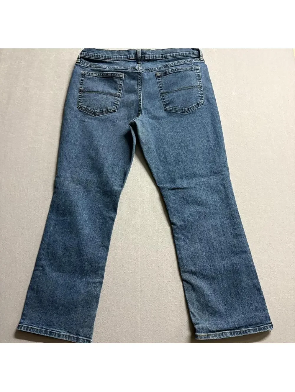 Member's Mark Jeans Mens 38x30 Blue Straight Fit Premium Stretch Denim TORN